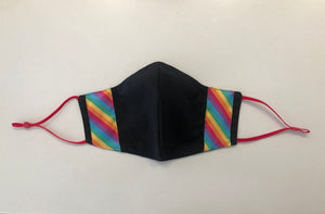 Face Mask - Rainbow Ribbon