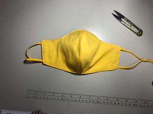 Face Mask - Yellow cotton
